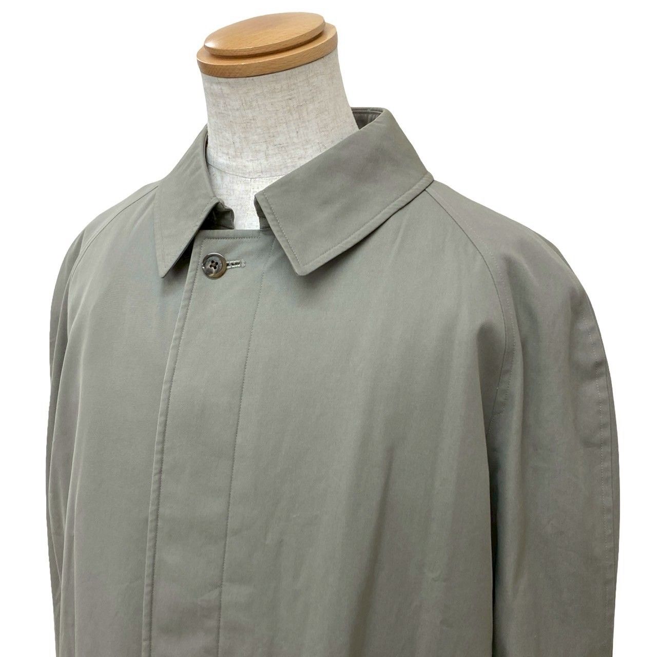 Burberrys バーバリーズ ヴィンテージ ノバチェック 柄 ポリエステル コットン ステン コート メンズ グレージュ 37572