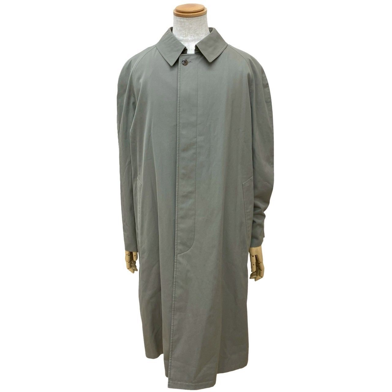 Burberrys バーバリーズ ヴィンテージ ノバチェック 柄 ポリエステル コットン ステン コート メンズ グレージュ 37572