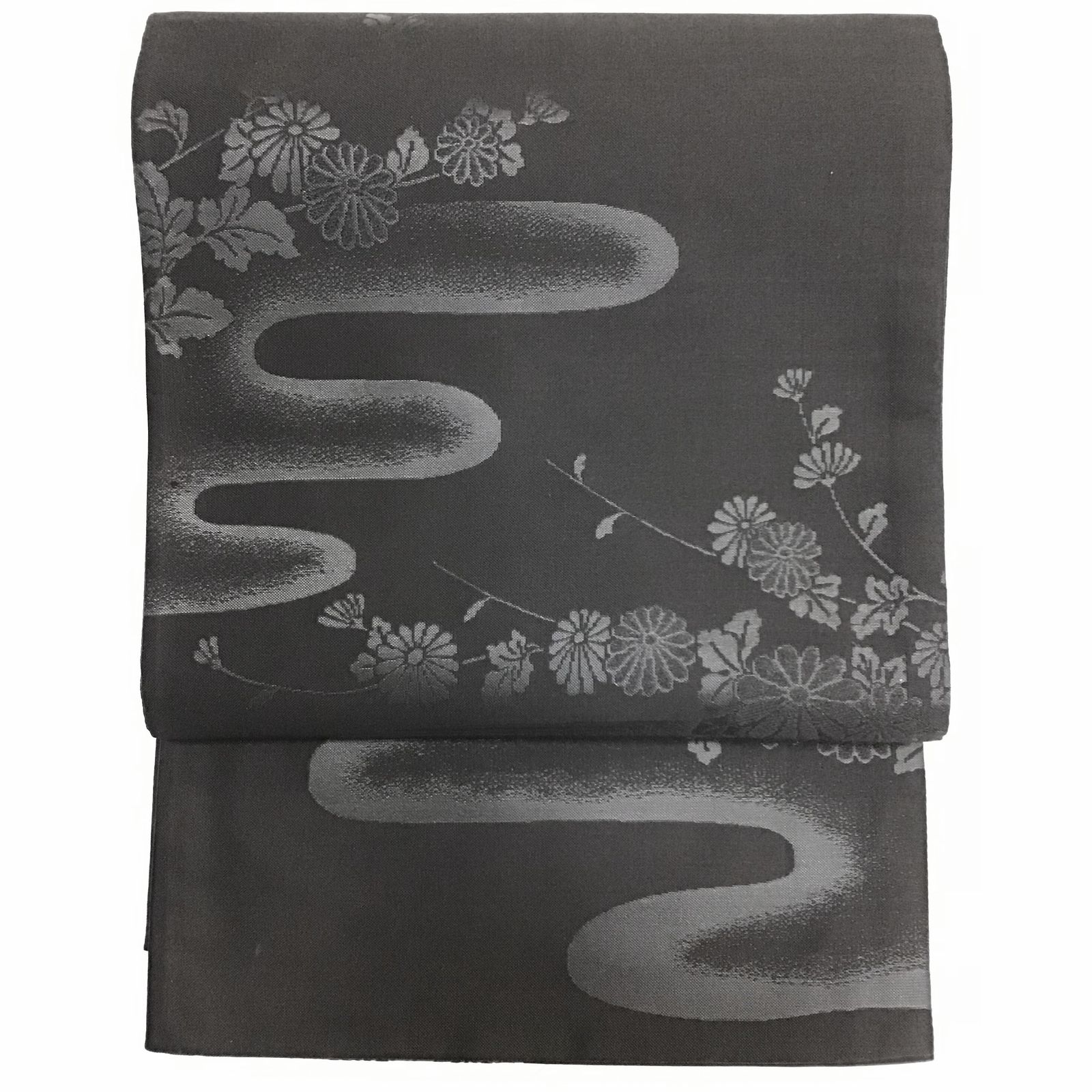 袋帯 喪服用 エ霞 小菊 No.200701-1695 梱包サイズ60