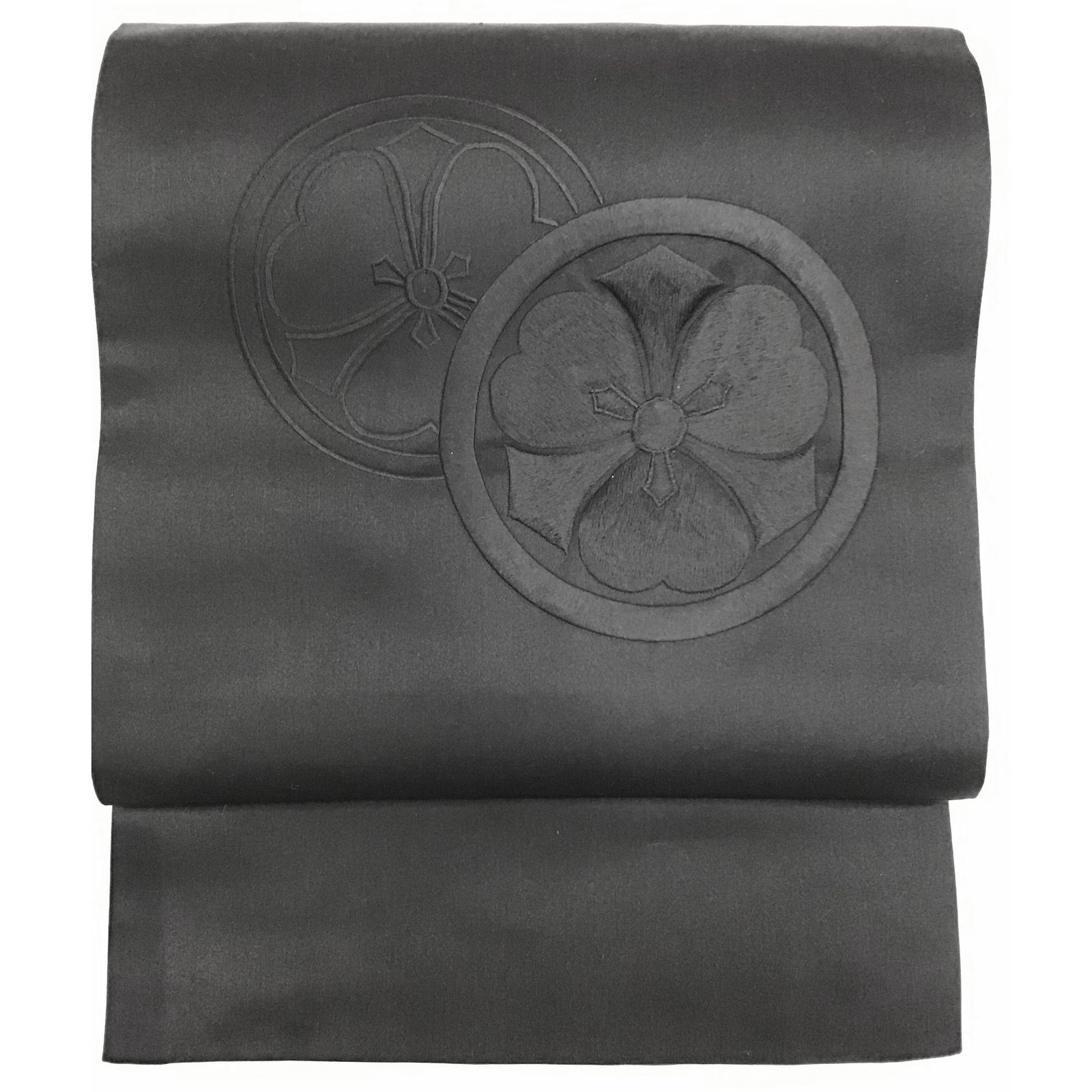 袋帯 喪服用 家紋 No 200701 1697 梱包サイズ60