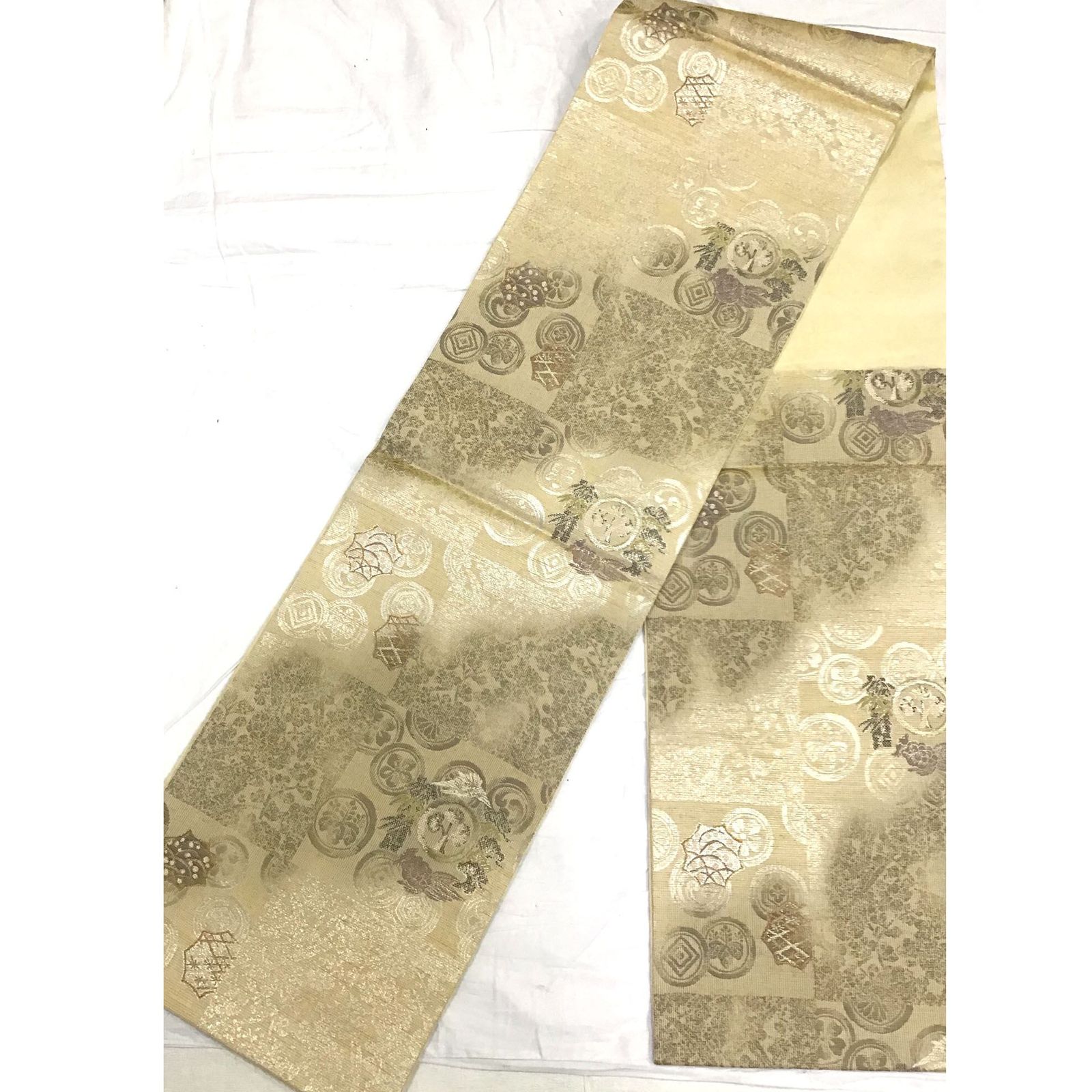 袋帯 市松 松竹梅 家紋 No 200701 1716 梱包サイズ60