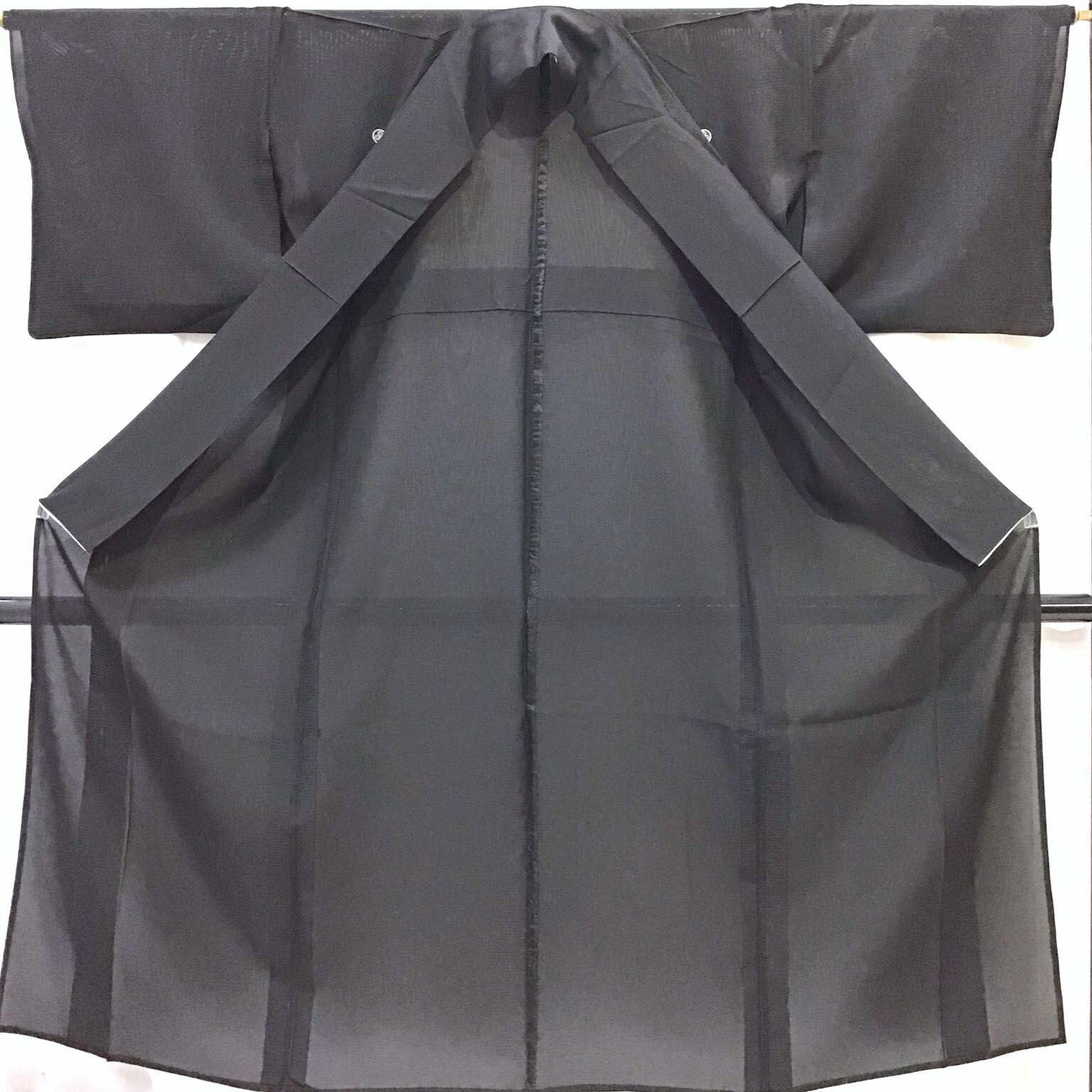 着物 絽 喪服 五つ紋 正絹 No.200701-1718 梱包サイズ80