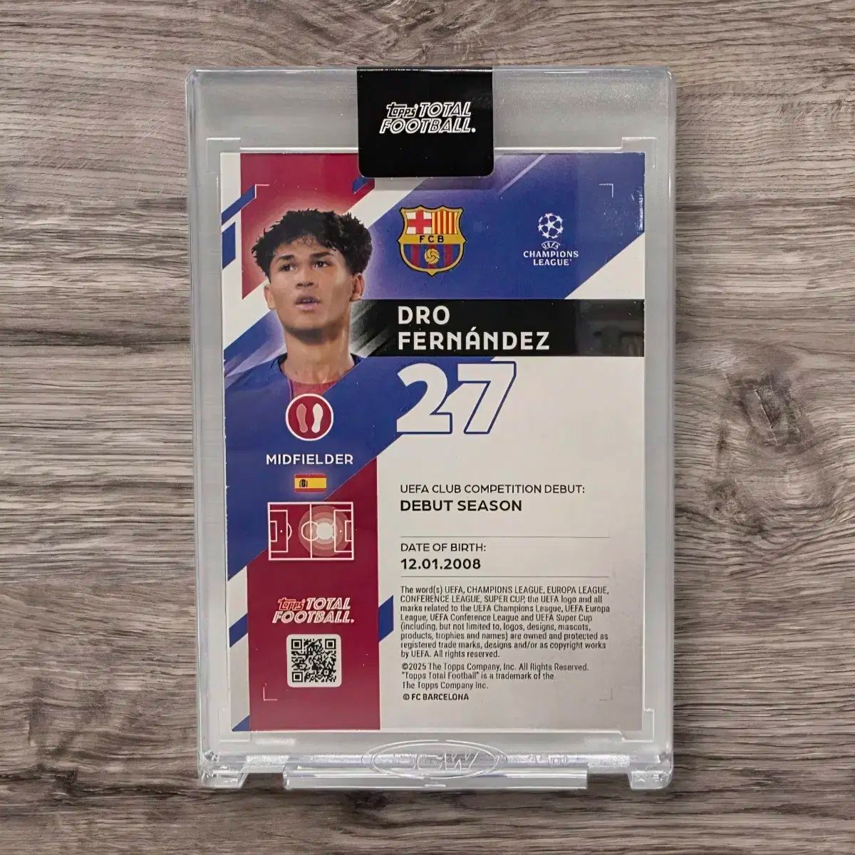 Topps Rookie バルセロナ ドロ 麻 カード