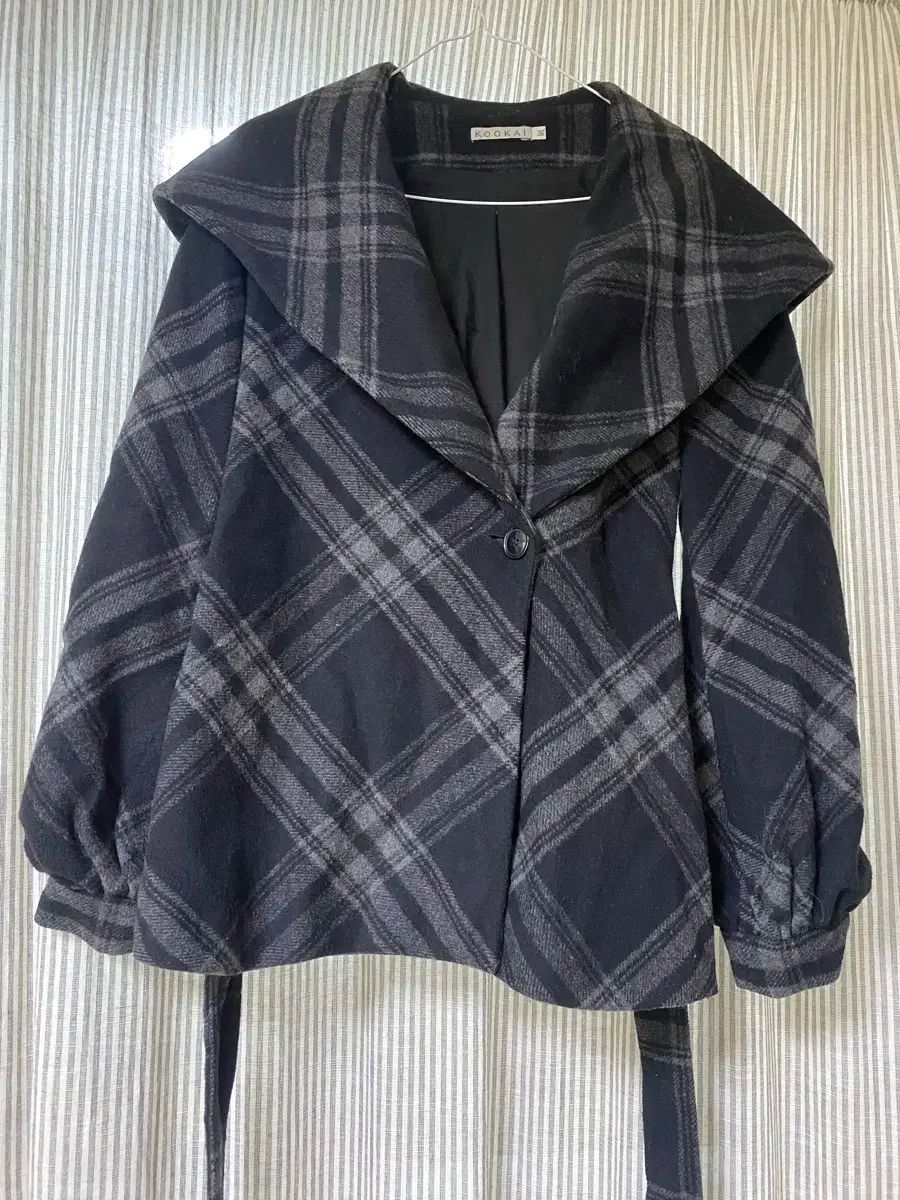 KOOKAI フランス CHECK コート Sサイズ