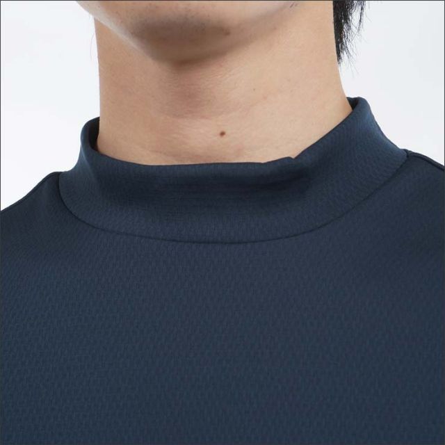 種類17：MGRN(68)/M アドミラルゴルフ カラタッチ ビッグロゴ モックネック 半袖シャツ ウェア メンズ 2025年春夏モデル M-3L ADMA518