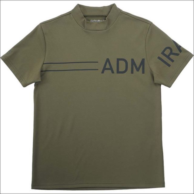 種類17：MGRN(68)/M アドミラルゴルフ カラタッチ ビッグロゴ モックネック 半袖シャツ ウェア メンズ 2025年春夏モデル M-3L ADMA518