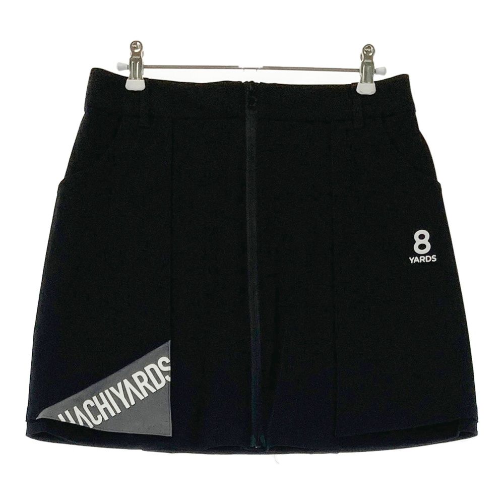 サイズ L 8YARDS ハチヤーズ ストレッチ ジップスカート ブラック系 240101562218 ゴルフウェア レディース ストスト