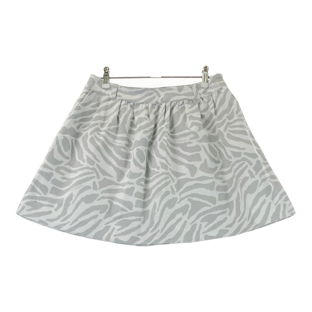 サイズ：M ST ANDREWS セントアンドリュース スカート 総柄 グレー系