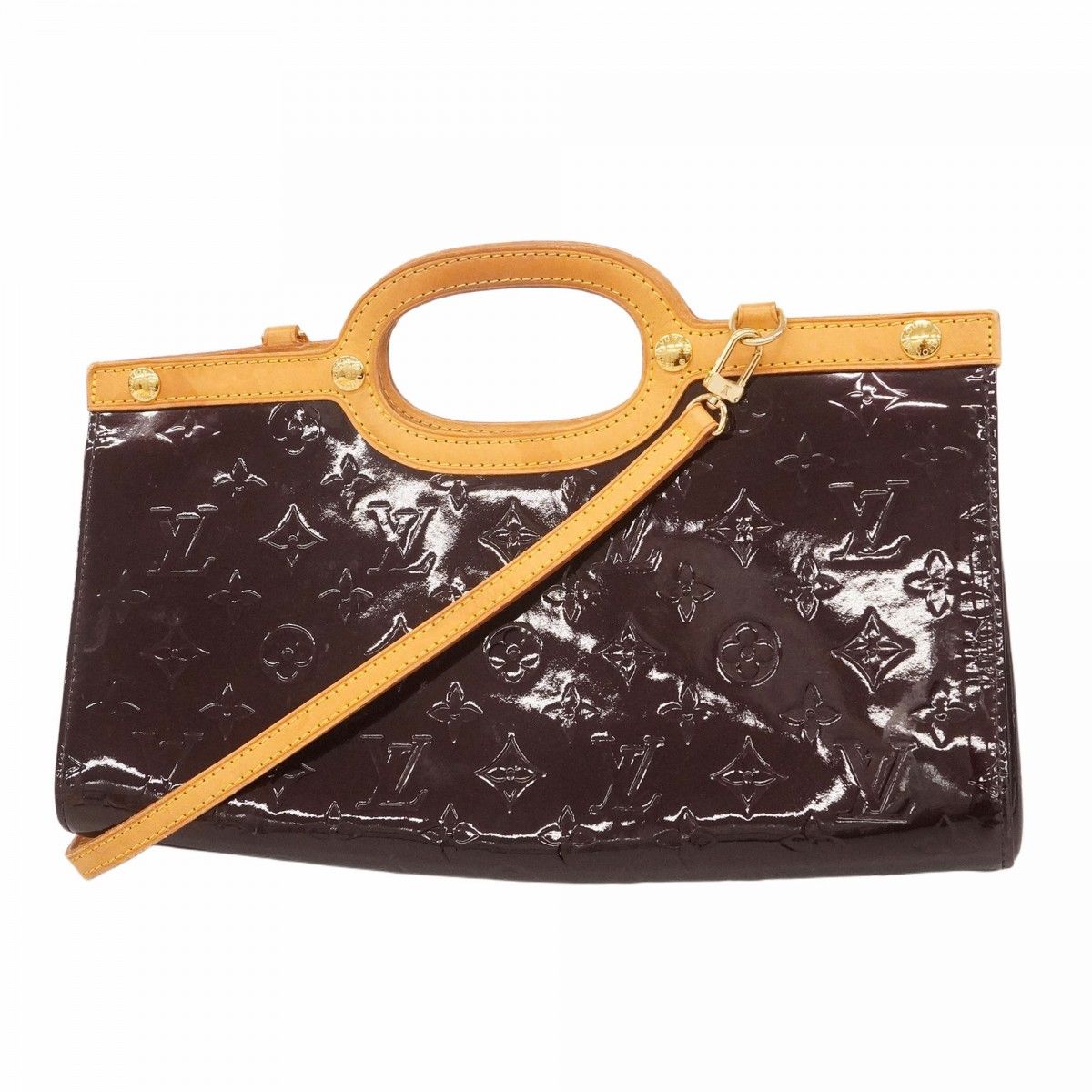 5oc2693 ルイヴィトン ハンドバッグ ヴェルニ ロクスバリードライブ M91995 アマラント 2wayバッグ レディース