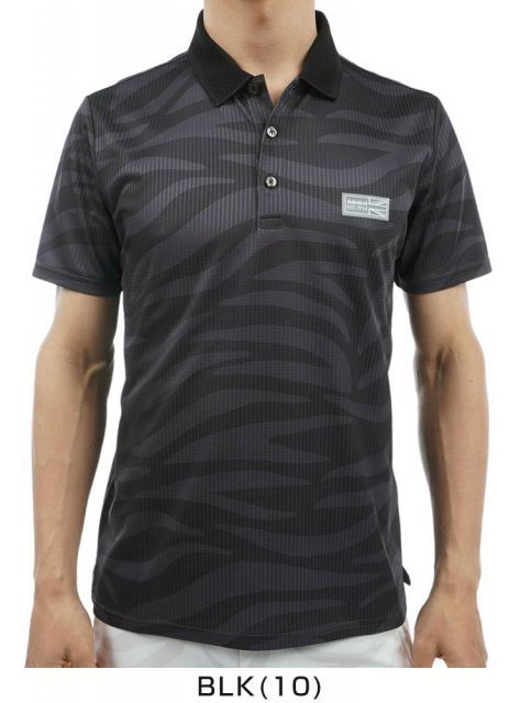 種類12：WHT(00)/M アドミラルゴルフ メンズ ウェア ゼブラ柄 半袖