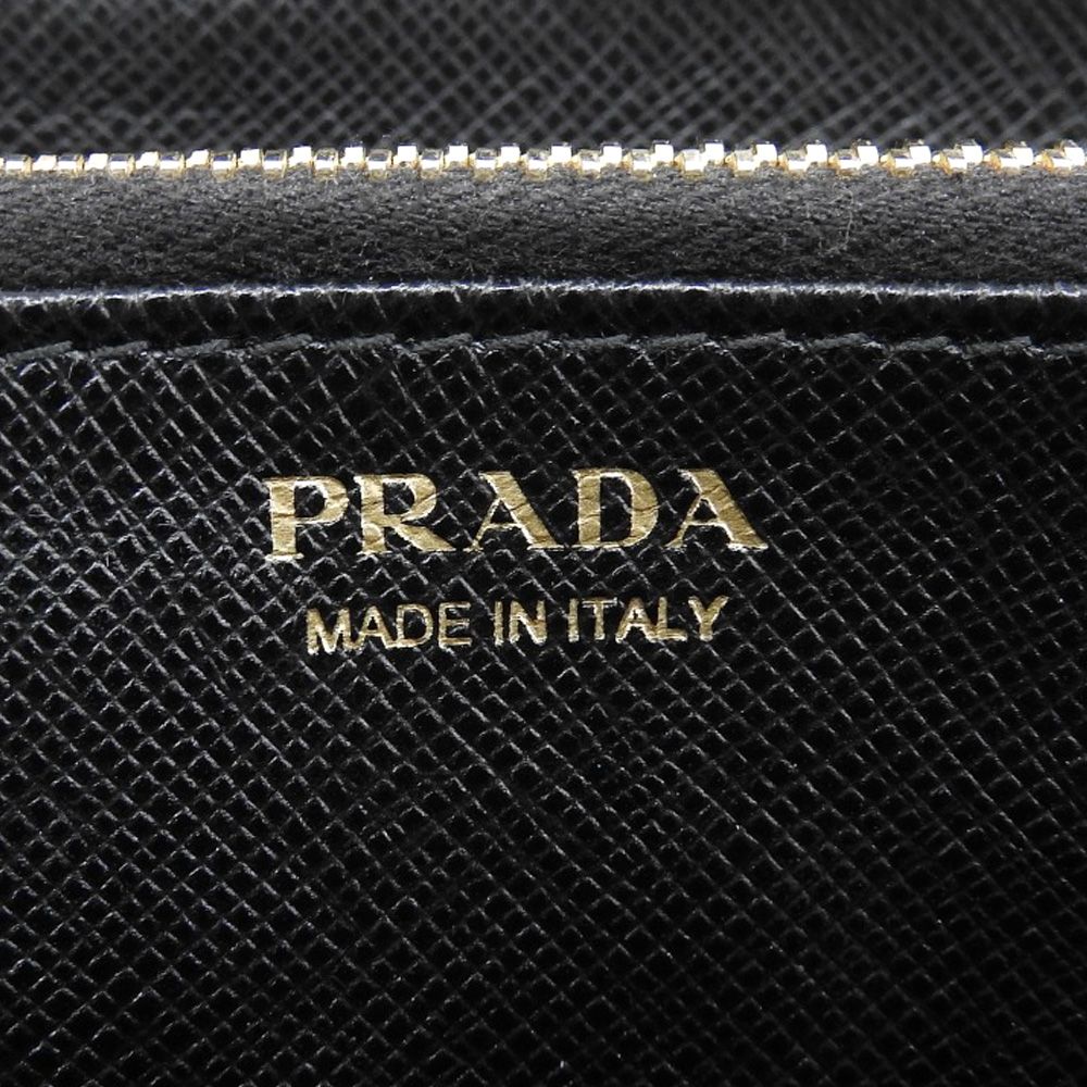 【本物保証】 プラダ PRADA ジップアラウンドウォレット 1M0506 ラウンドファスナー長財布 サフィアーノレザー ブラック ロゴ PRADA（プラダ） ジップアラウンドウォレット 1M0506 ラウンド