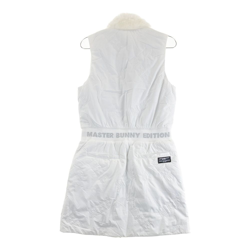 サイズ 0 MASTER BUNNY EDITION マスターバニーエディション 蓄熱 中綿 ワンピース 総柄 ホワイト系 ゴルフウェア レディース ストスト