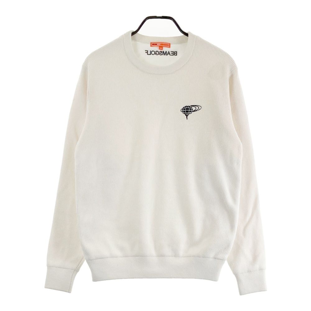 サイズ M BEAMS GOLF ビームスゴルフ 裏地付 中綿切替 ニットセーター ホワイト系 240101500144 ゴルフウェア メンズ ストスト