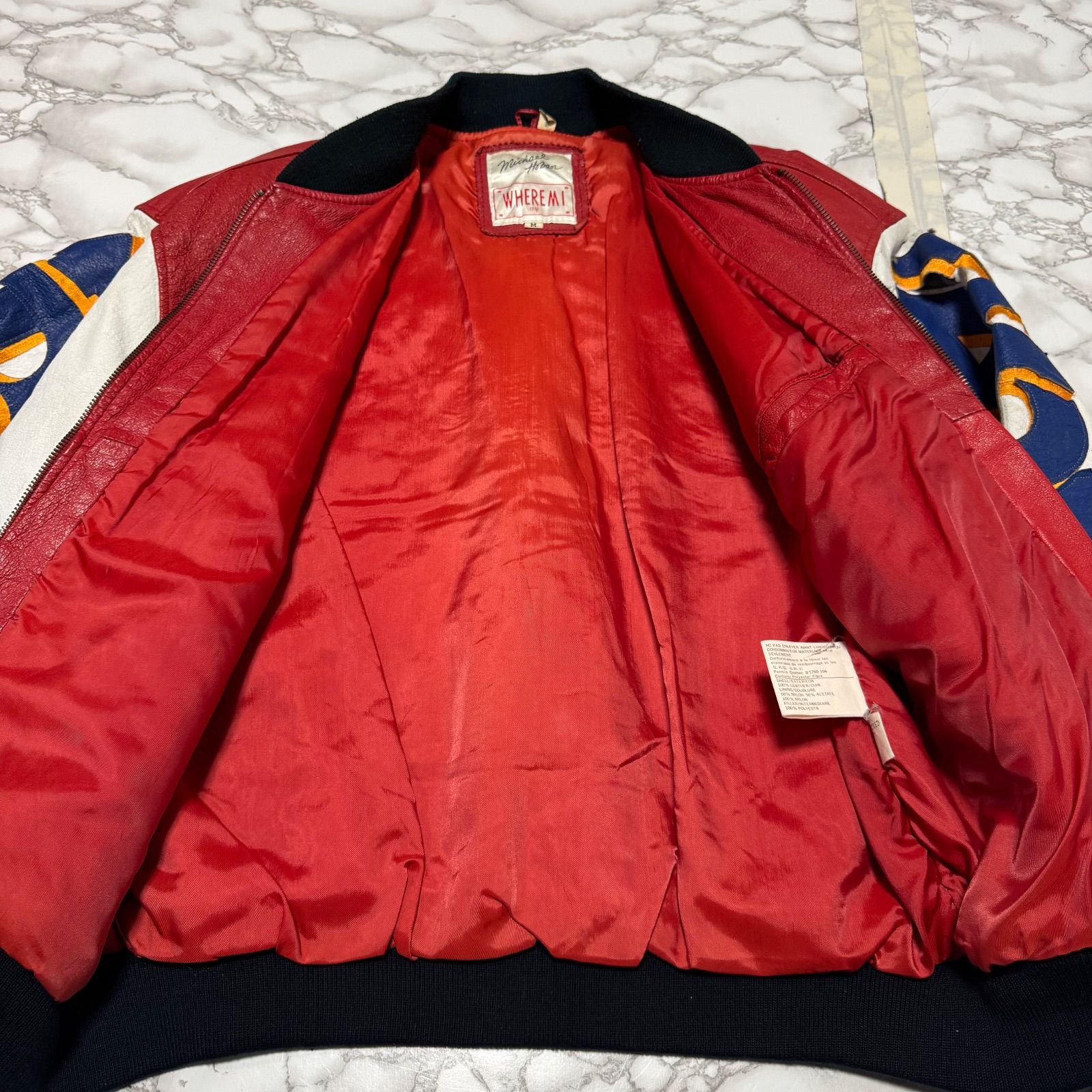 希少【michael hoban】where mi/フルデコ レザークラフト/スタジャン