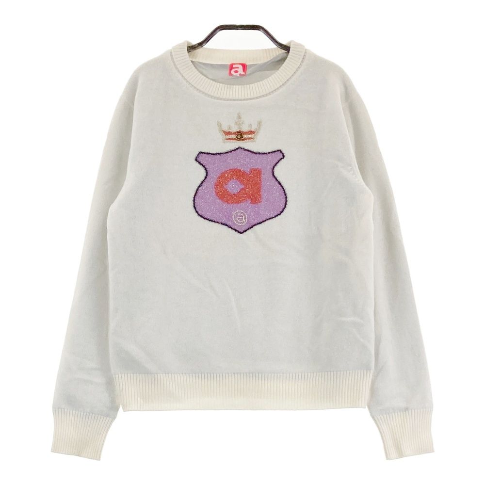 サイズ 38 ARCHIVIO アルチビオ 裏地付 ニットセーター ホワイト系 240101522950 ゴルフウェア レディース ストスト