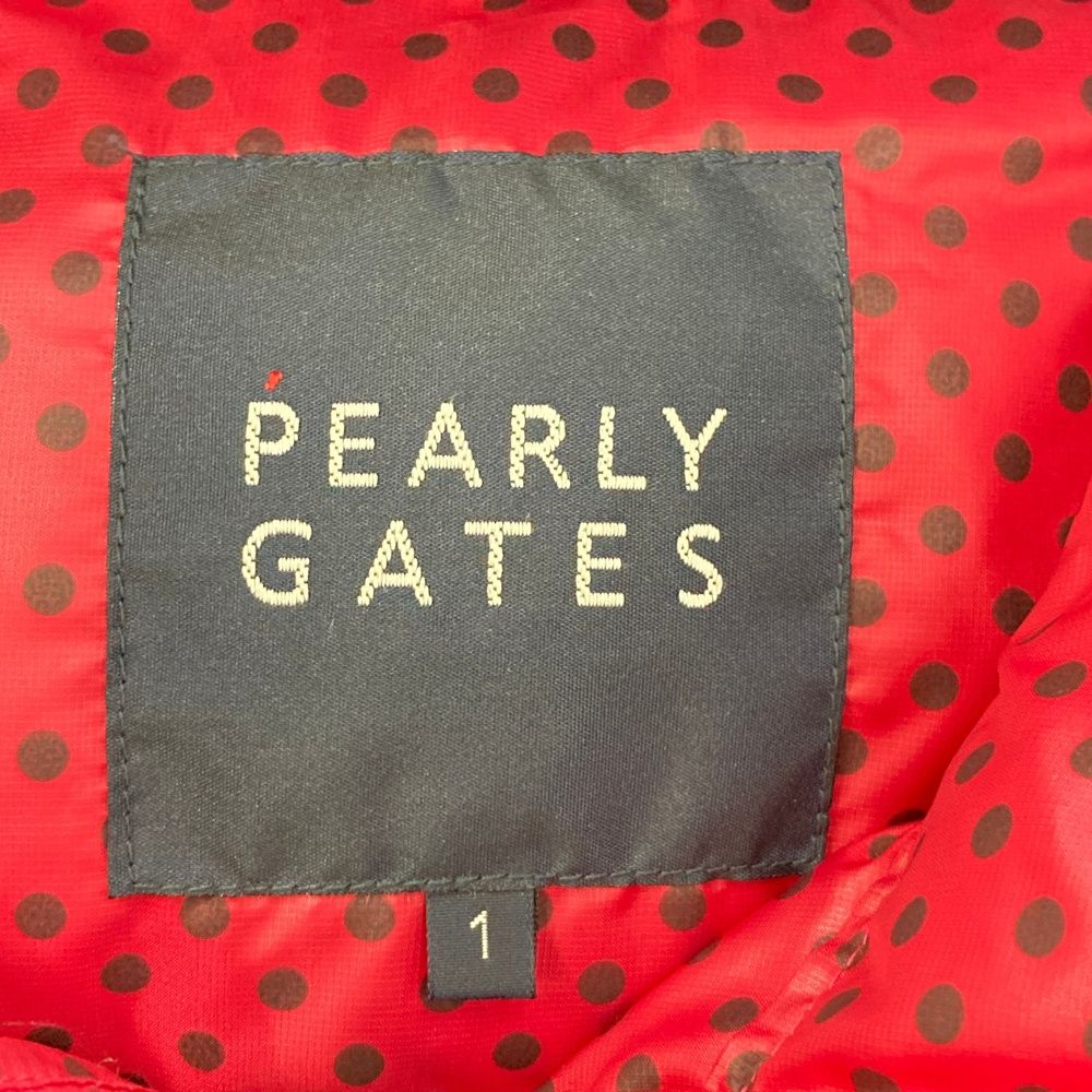 サイズ：1 PEARLY GATES パーリーゲイツ ダウンジャケット ドット柄