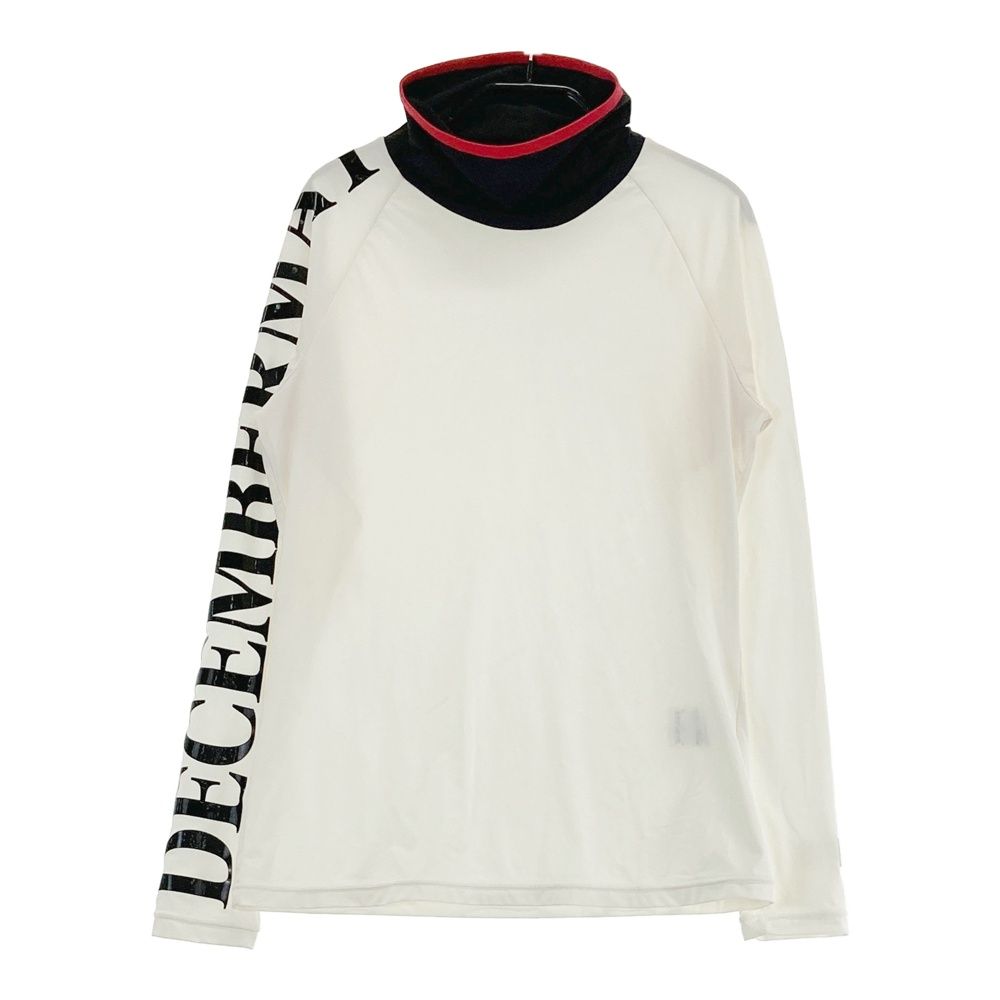 サイズ S DECEMBERMAY ディセンバーメイ ハイネック 長袖インナーTシャツ ホワイト系 240101562304 ゴルフウェア レディース ストスト