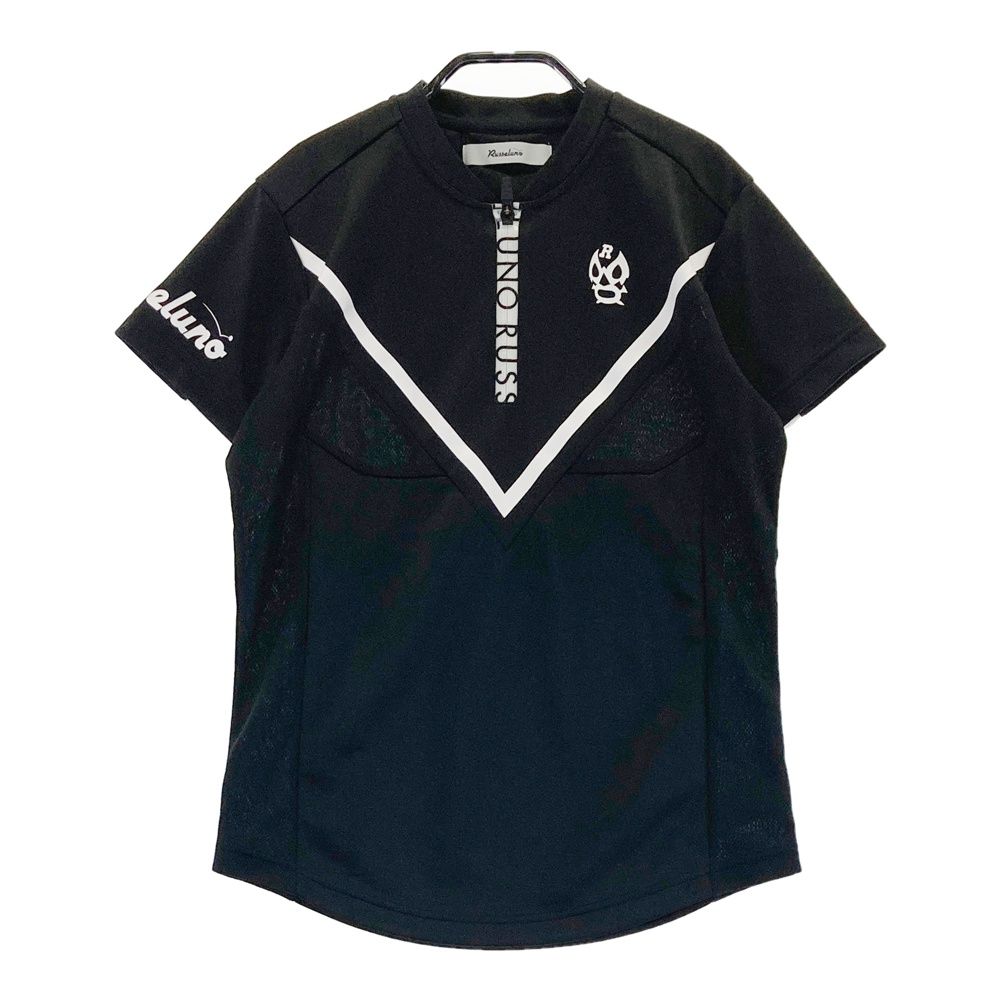 サイズ：1 RUSSELUNO ラッセルノ ハーフジップ 半袖Tシャツ ルチャ