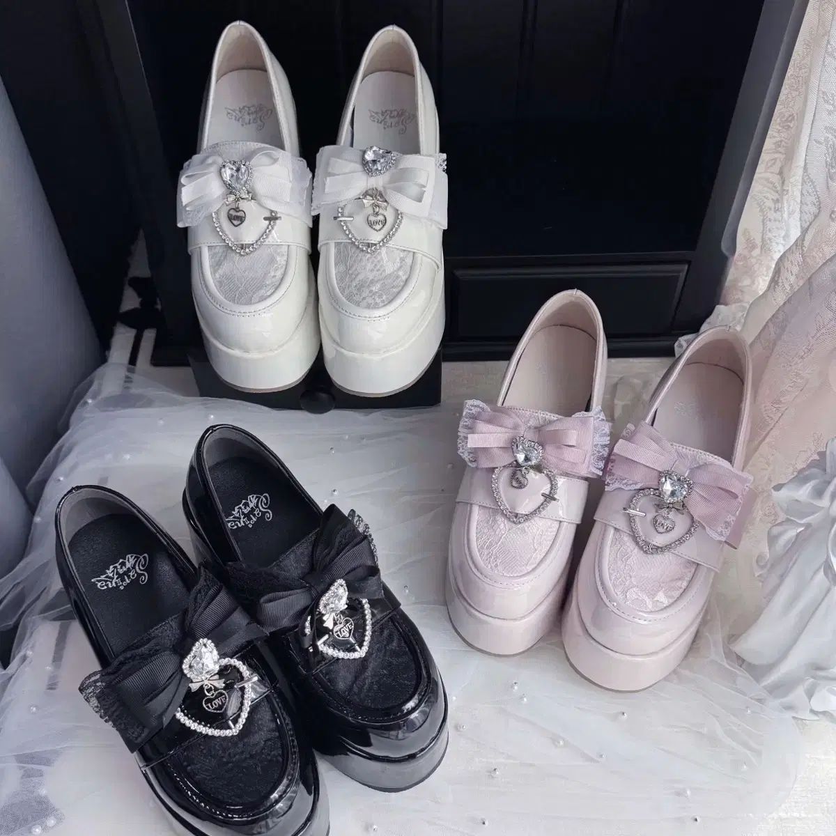 地雷系 厚底靴 量産型 3 COLOR