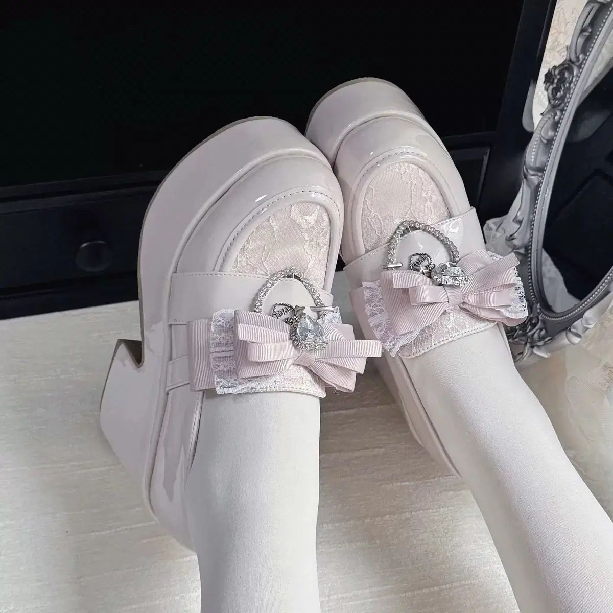 地雷系 厚底靴 量産型 3 COLOR