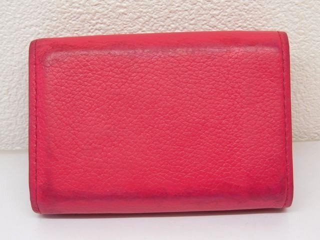 ヴィトン M 80087 UB 5200 ポルトフォイユ ロックミニ 3つ折財布 コンパクトウォレット ピンク系 LOUIS VUITTON 7 K