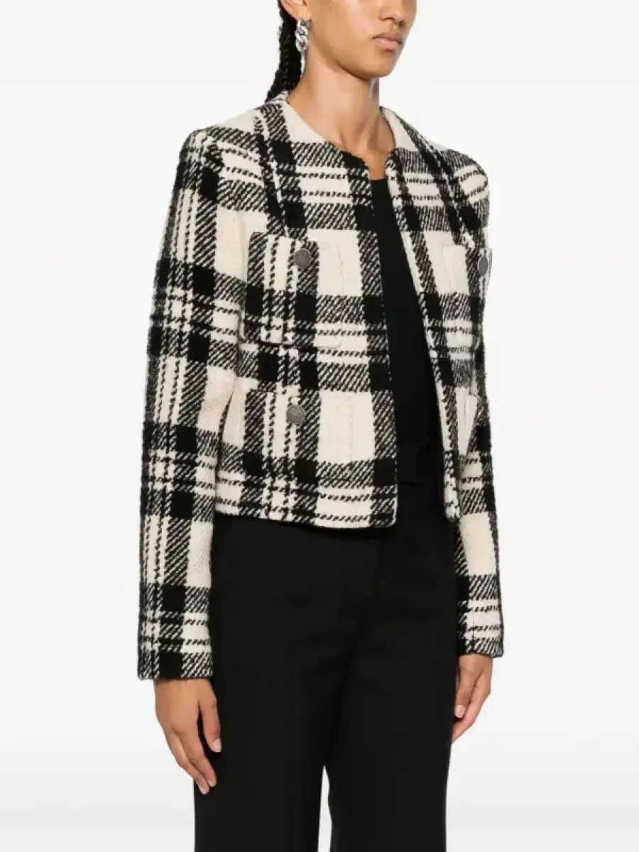 定価98 イロ IRO ゼリーナ ツイード ウール コート