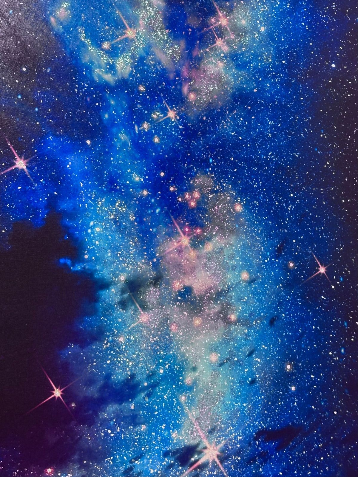 mocha 星つかみ 99/235 ミクスドメディア 版画 真作保証 絵画 保証書付