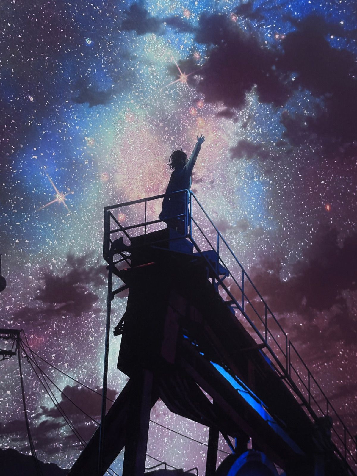 mocha 星つかみ 99/235 ミクスドメディア 版画 真作保証 絵画 保証書付