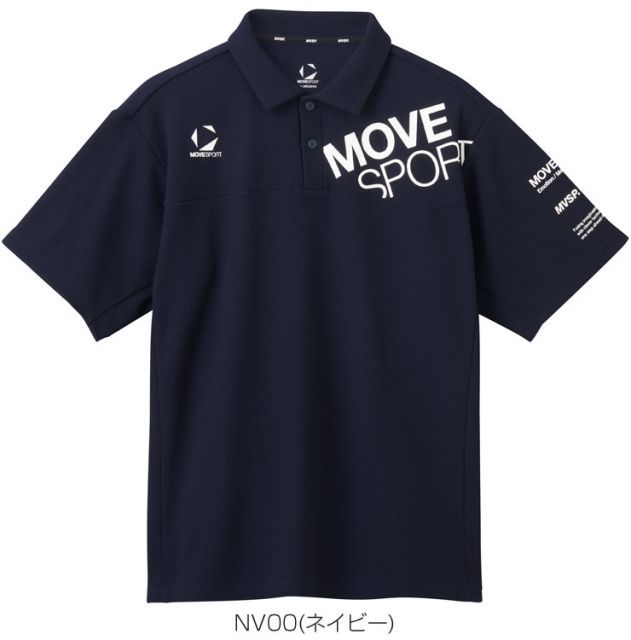 ムーブスポーツ サンスクリーン 鬼鹿の子 半袖 ポロシャツ