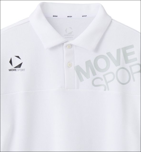 ムーブスポーツ サンスクリーン 鬼鹿の子 半袖 ポロシャツ