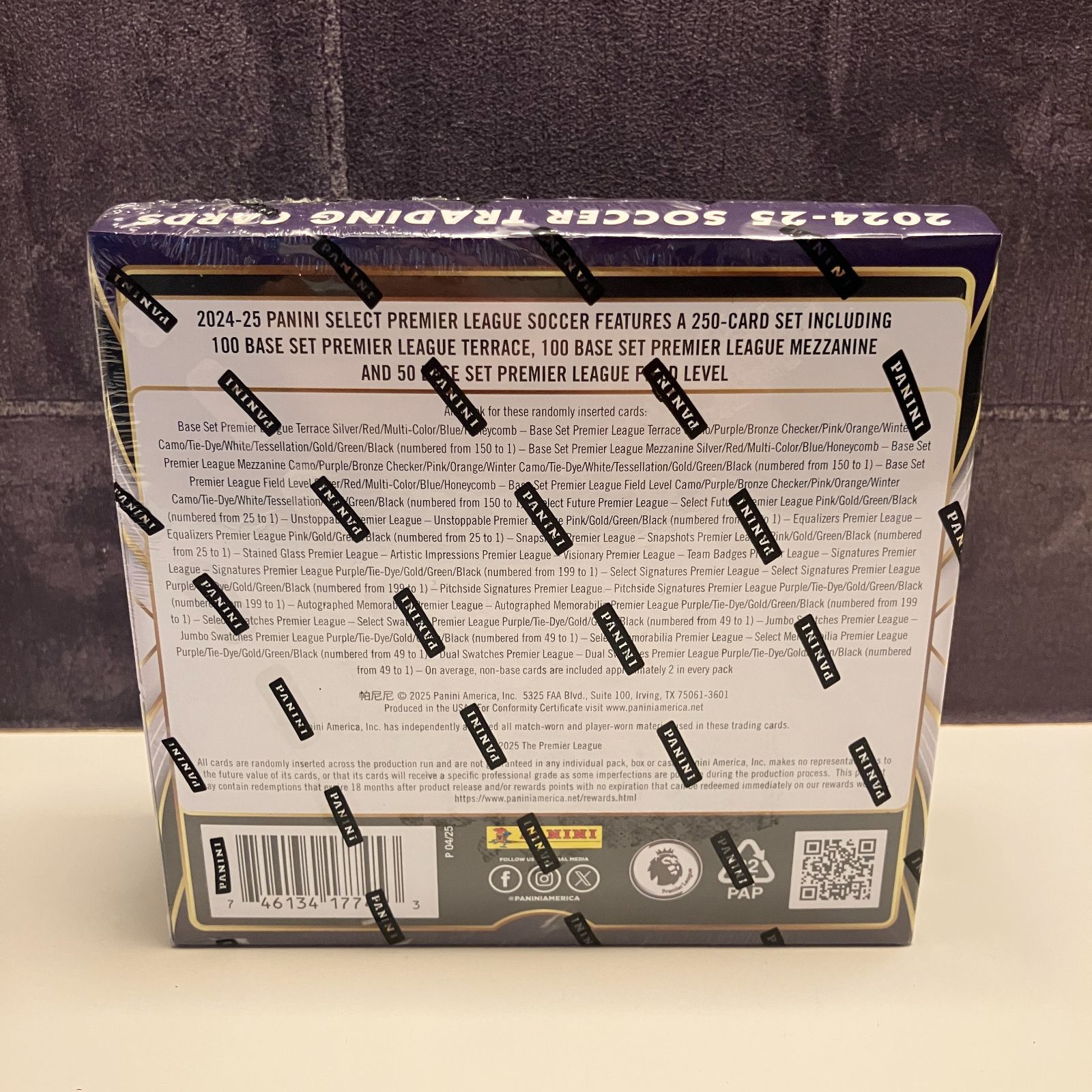 2025-25 Panini Select Premier League Soccer Hobby Box ボックス