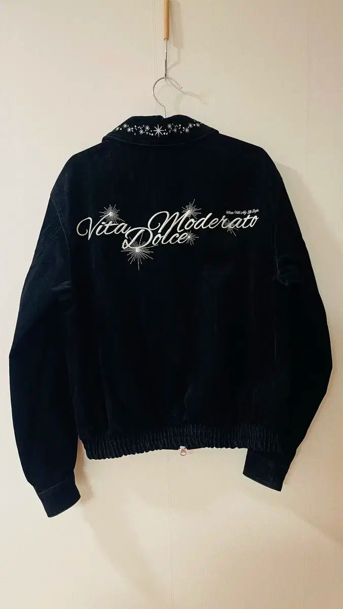 D-S R エンブロイダード ハイクオリティ ツアーベルベット デニム ジャケット M 2