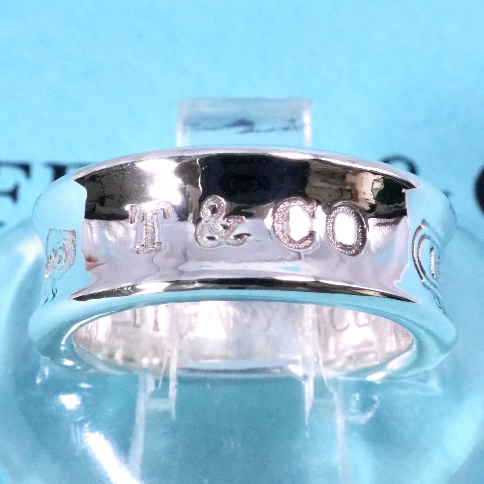 極美品6.5号 ティファニー 1837 ナロー ミディアム リング25-1695