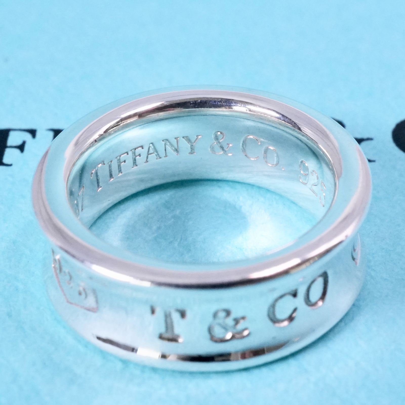 極美品6.5号 ティファニー 1837 ナロー ミディアム リング25-1695