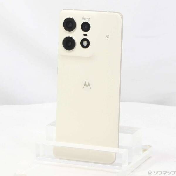 中古品〕 motorola edge 50s pro 256GB バニラクリーム MOSAH3