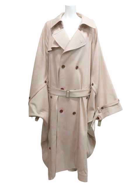 NaNo Art Poncho Coat light beige ロングコート フリーサイズ 定価101200円S26_s26