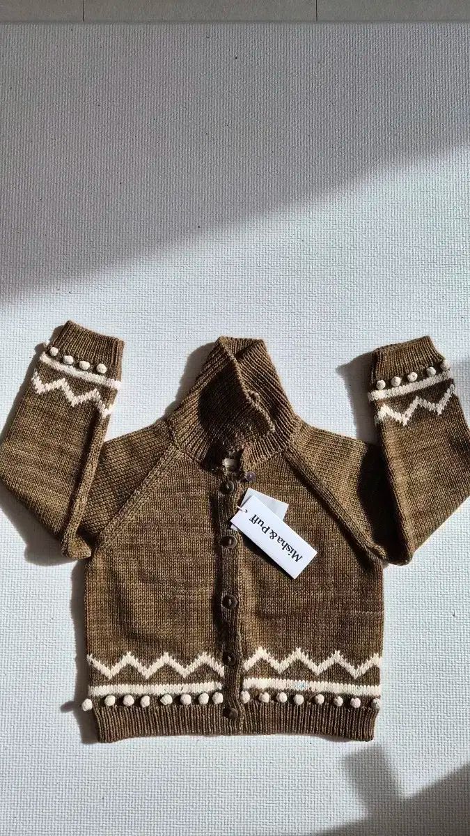 MISSHA ミシャ アンド 앤 パフ 퍼프 25 fw 넛シェル 4 y ジグザグ 지그재그 カーディガン 새상품