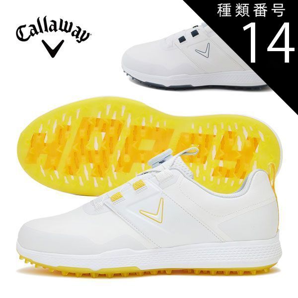種類14：ホワイト/イエロー(1031)/27.5cm キャロウェイ 売れ筋