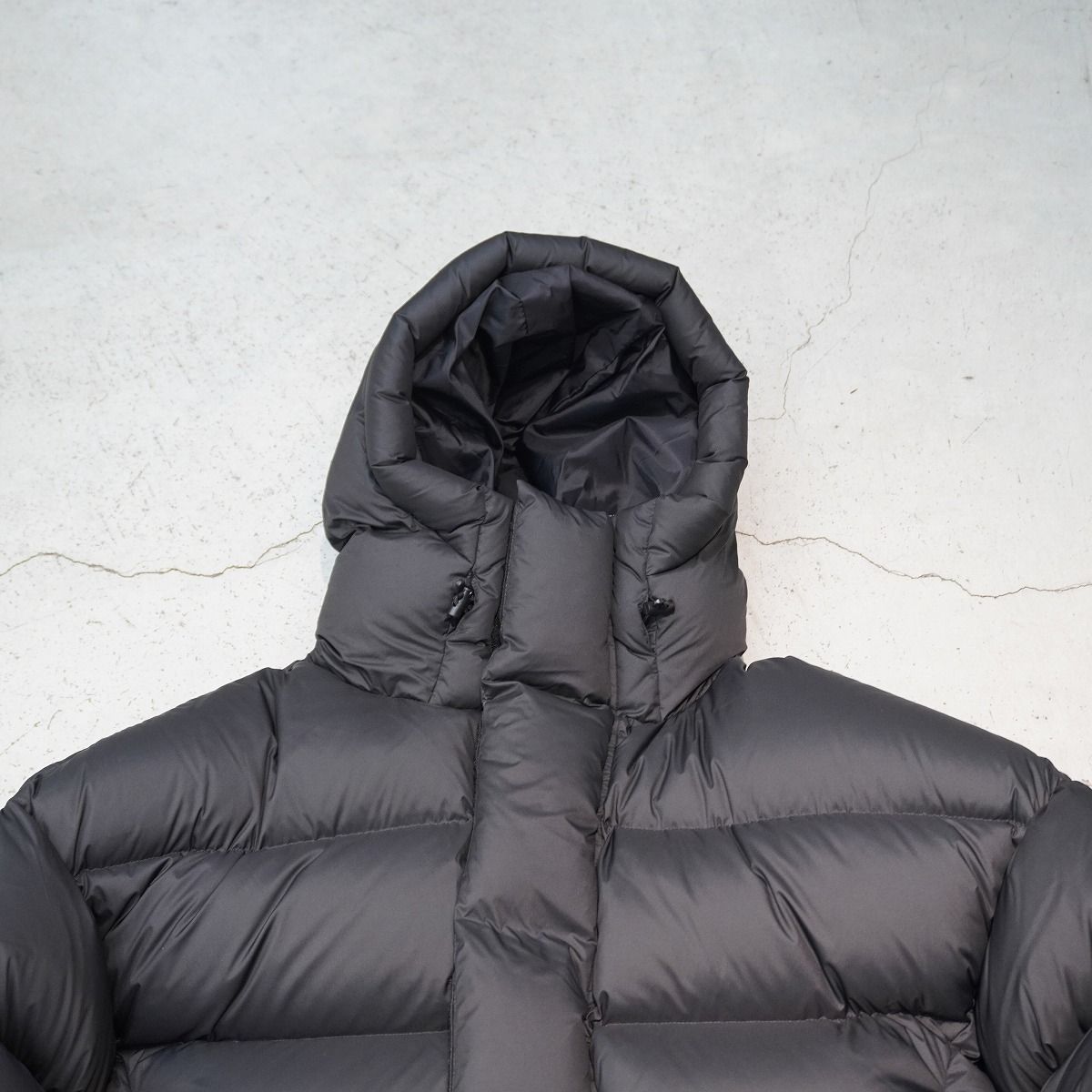 正規 23AW entire studios エンタイア スタジオ MML HOODED PUFFER パファー ダウン ジャケット ES2399 PO047 ブラック黒S本物1109P