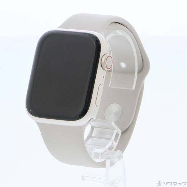 〔 品〕 Apple Watch Series 8 GPS Cellular 45mm スターライトアルミニウムケース スターライトスポーツバンド 276