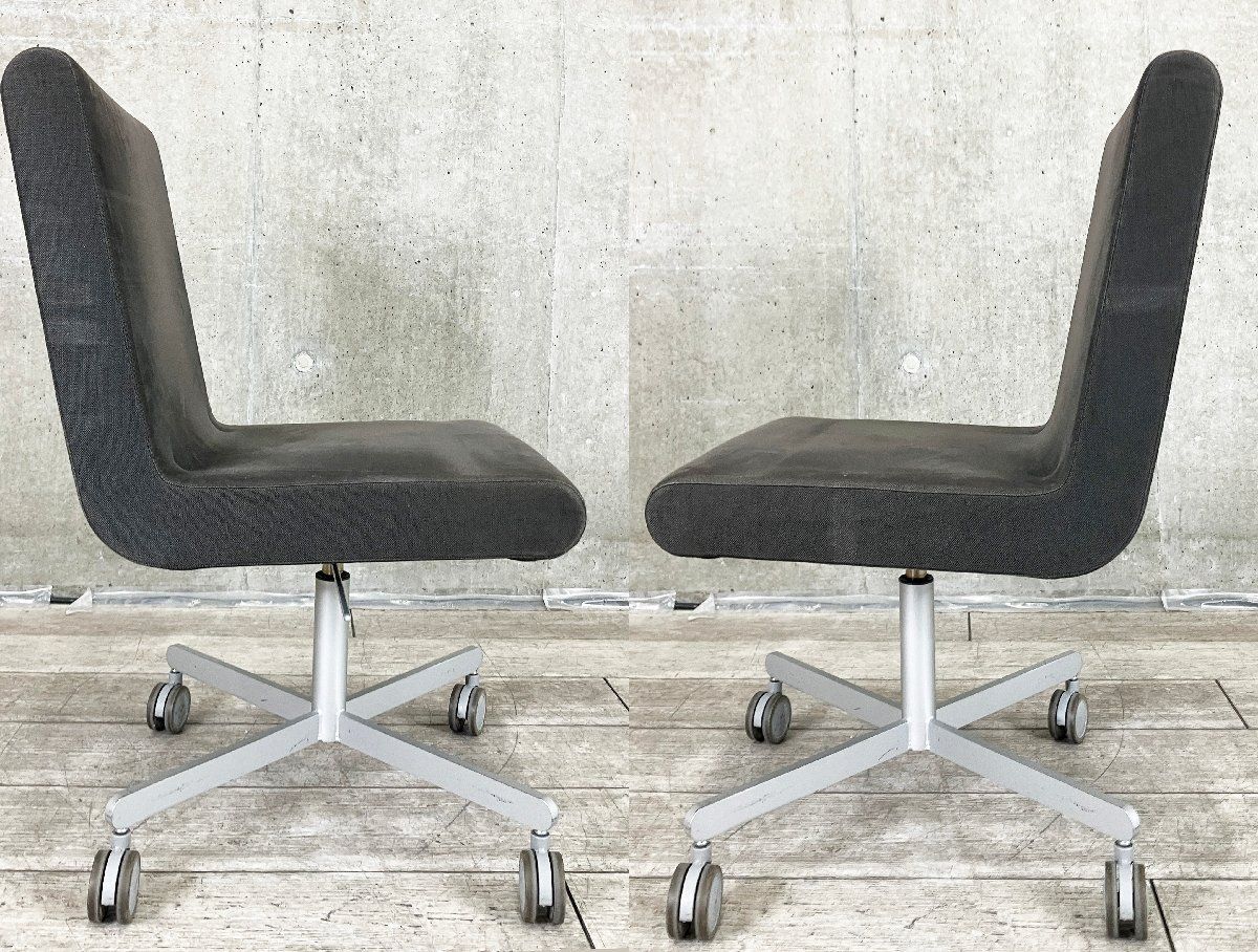 カッシーナイクスシー ブ ーメラン キャスター新品交換済 デスクチェア IXC(イクスシー）BOOMERANG counter chairブーメラン カウンター