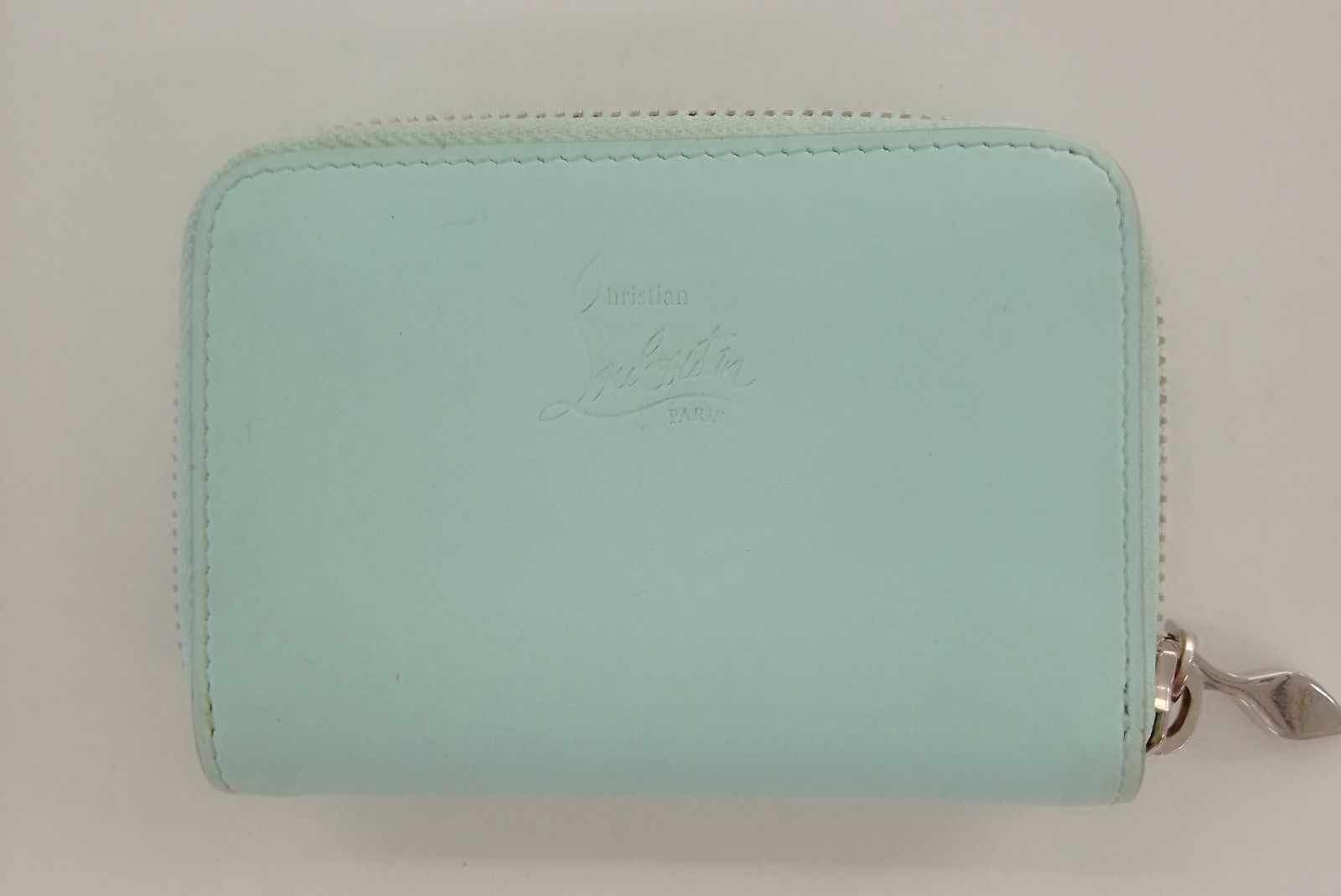 APR 04 クリスチャンルブタン パネトーネ コインパース 小銭入れ シルバー金具