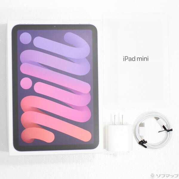 中古品〕 iPad mini 第6世代 256GB パープル MK7X3J／A Wi-Fi【344