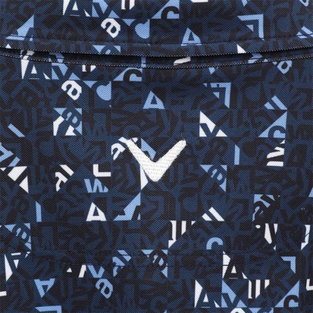 種類8：ホワイト(1030)/3L キャロウェイ 幾何学ロゴプリント カノコ