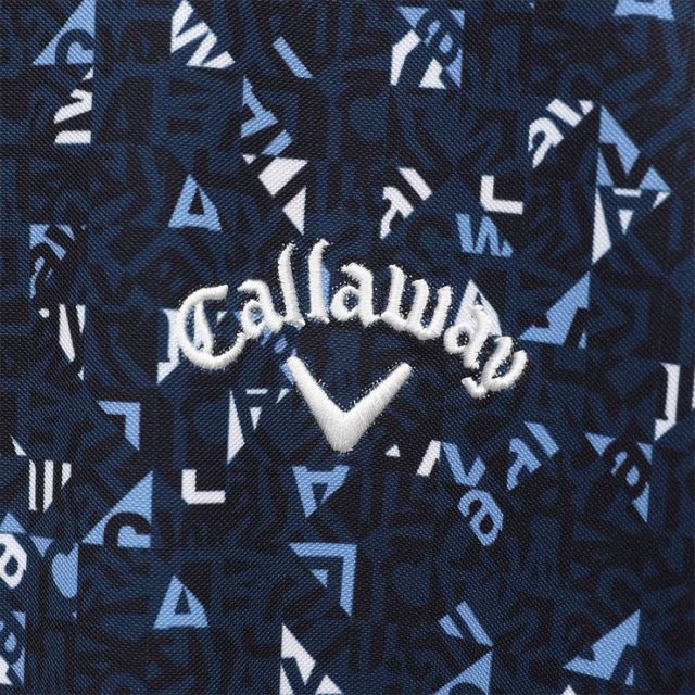 種類8：ホワイト(1030)/3L キャロウェイ 幾何学ロゴプリント カノコ