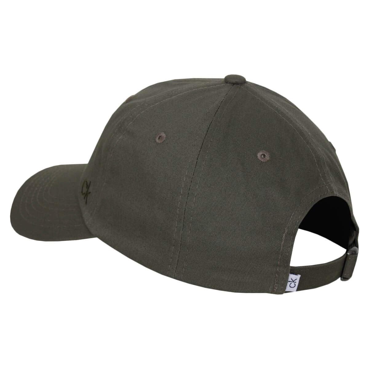 Calvin Klein メンズ 2025 クラシック コットン 調節 6パネル ベースボールキャップ カーキ One Size カーキ Free Size