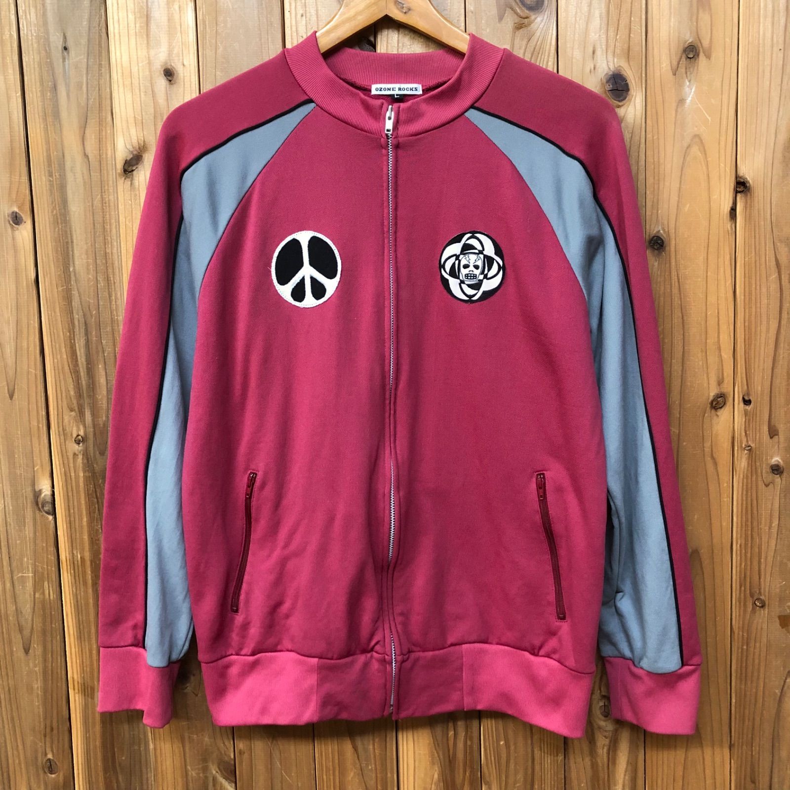 OZONE ROCKS オゾンロックス メンズL ジップアップ ジャケット 長袖