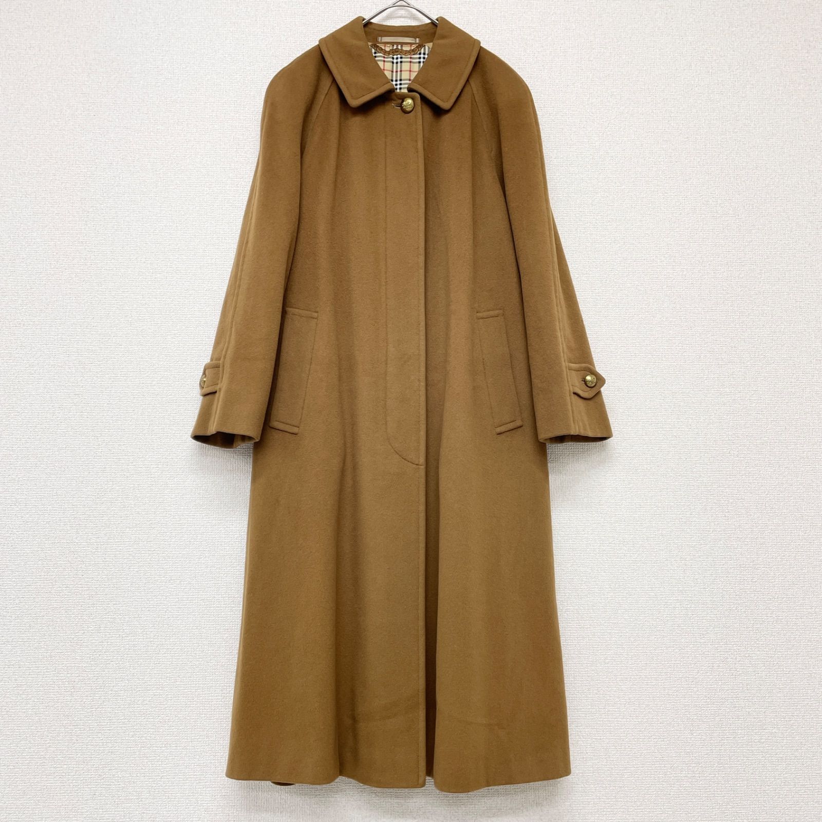 Burberrys' バーバリー ロングコート 金ボタン ベルト 裏地ノバ