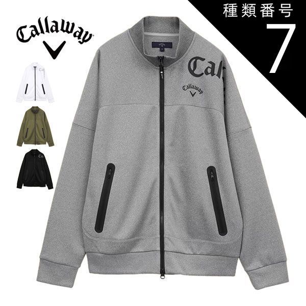 種類7：カーキ(1180)/3L キャロウェイ ダブルニットフルジップ スウェット ミドラー ブルゾン ゴルフウェア メンズ 2025年春夏モデル M-3L C25117100 