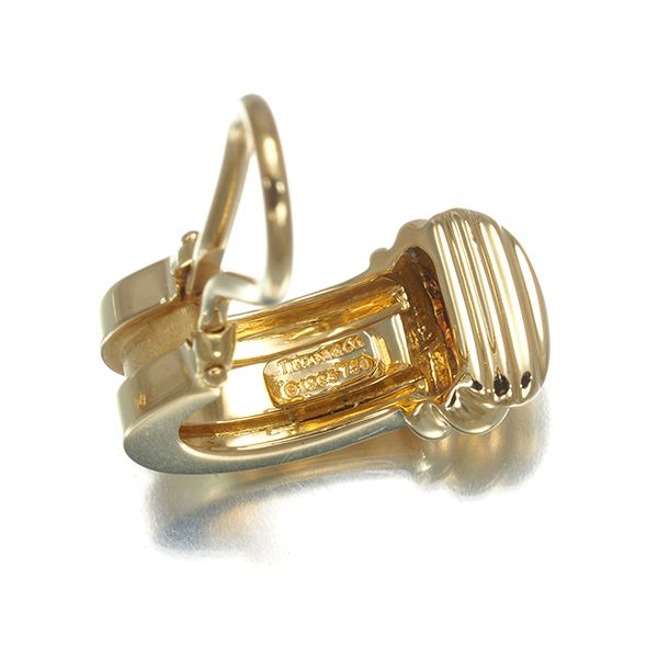 ティファニー イヤリング グルーブドウィズ K18YG #174957 大幅値下げ